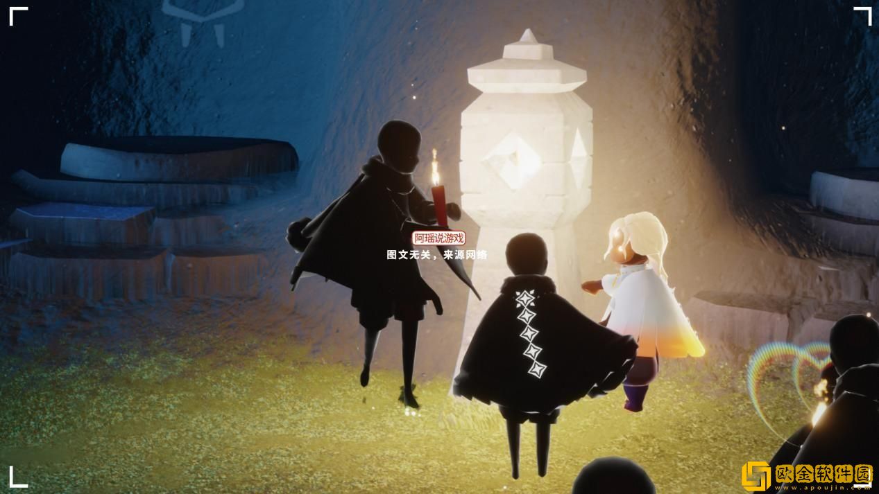 云野彩虹下的蜡烛