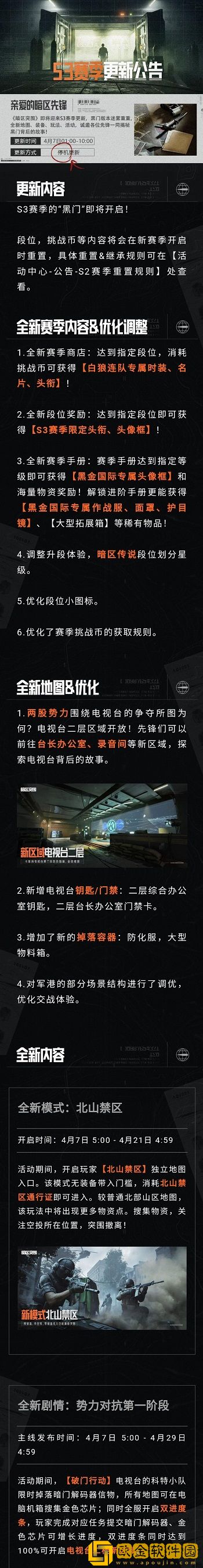 「暗区突围」暗区突围黑门版本上线时间介绍