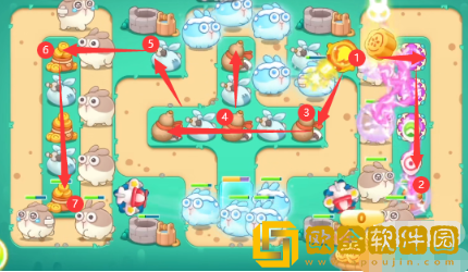 保卫萝卜4喜乐月饼节第5关通关攻略