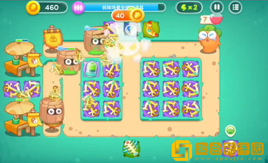 保卫萝卜4喜乐月饼节第12关通关攻略