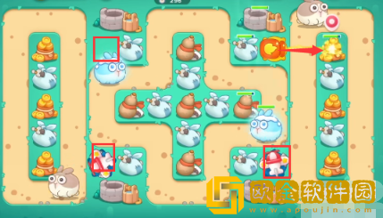 保卫萝卜4喜乐月饼节第5关通关攻略