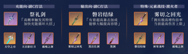 原神行秋武器推荐