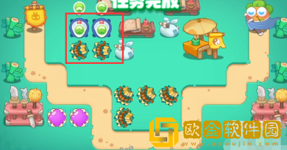 保卫萝卜4喜乐月饼节第5关通关攻略