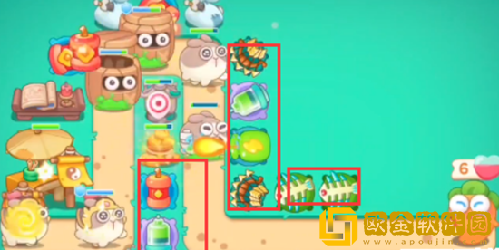保卫萝卜4喜乐月饼节第6关通关攻略