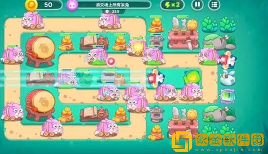 保卫萝卜4喜乐月饼节第14关通关攻略