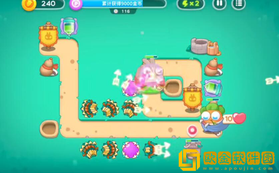 保卫萝卜4喜乐月饼节第11关通关攻略