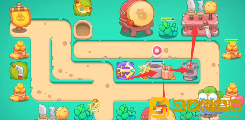 保卫萝卜4喜乐月饼节第8关通关攻略