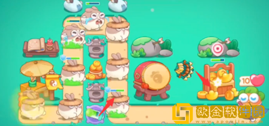 保卫萝卜4喜乐月饼节第6关通关攻略