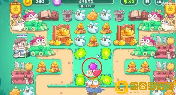 保卫萝卜4喜乐月饼节第1关通关攻略