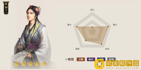 三国志战棋版武将蔡琰怎样 蔡琰特性和战法一览
