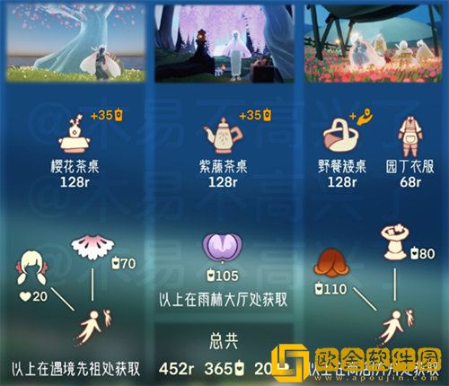 「光遇」光遇花憩节物品兑换详情攻略
