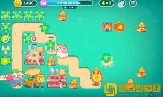 保卫萝卜4喜乐月饼节第14关通关攻略