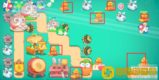 保卫萝卜4喜乐月饼节第10关通关攻略