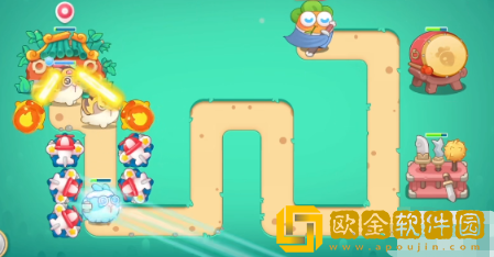 保卫萝卜4喜乐月饼节第5关通关攻略