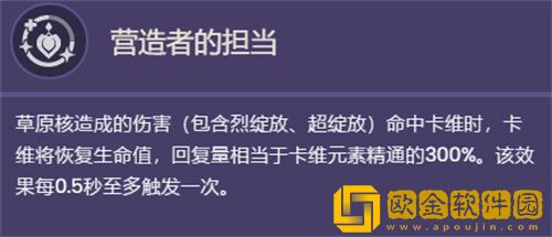 「原神」原神卡维技能天赋效果详情攻略