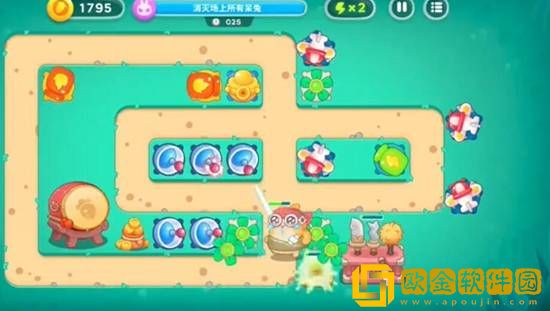 保卫萝卜4喜乐月饼节第14关通关攻略
