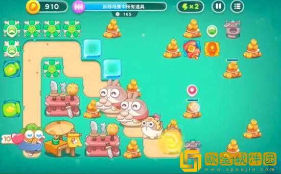 保卫萝卜4喜乐月饼节第14关通关攻略