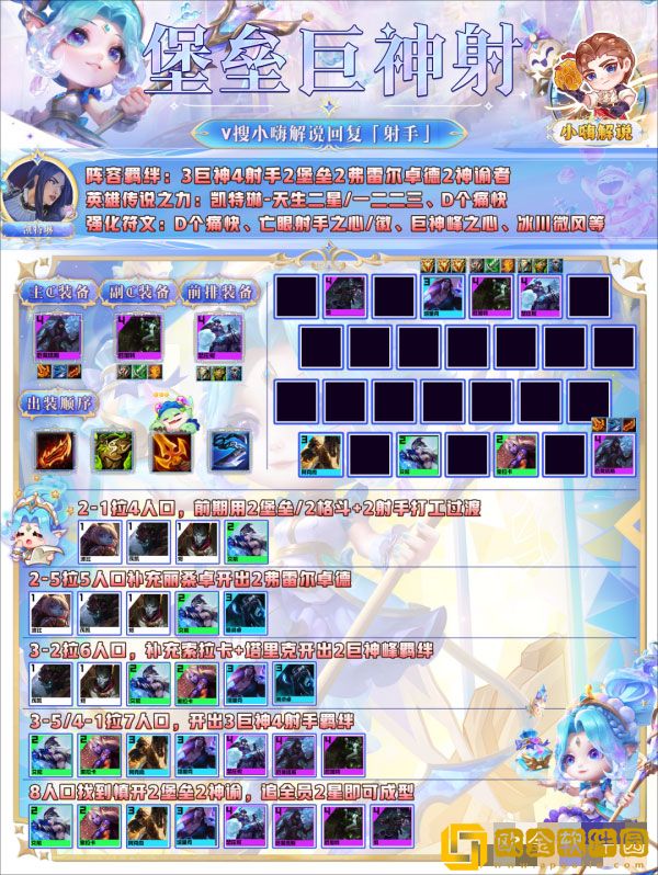 金铲铲之战堡垒巨神枪怎么玩 s9堡垒巨神枪阵容推荐