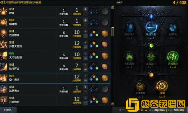 命运方舟枪炮大师加点攻略 命运方舟枪炮师技能加点图