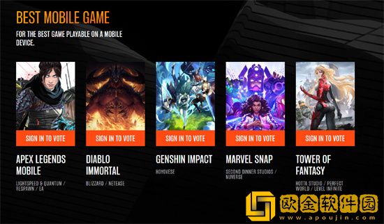 TGA2022年度游戏大奖提名