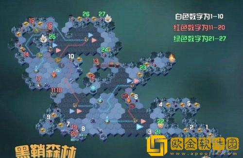 剑与远征黑鞘森林怎么过 剑与远征黑鞘森林攻略路线图