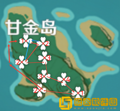 原神稻妻树木采集路线