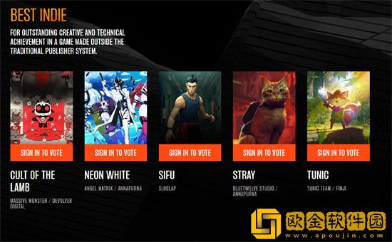 TGA2022年度游戏大奖提名