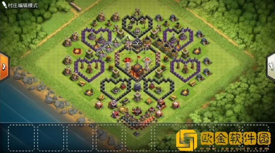 部落冲突10本最强布阵可复制链接