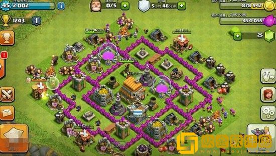 部落冲突6本神阵图怎么布局