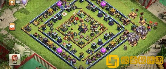 部落冲突14本最强防御图高清