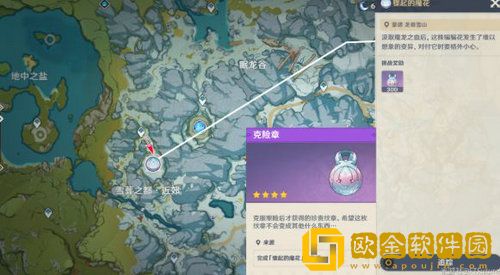 原神雪中魔花在哪