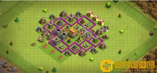 部落冲突6本最强布阵