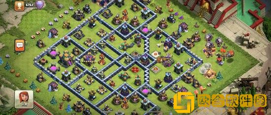 部落冲突14本最强防御图高清