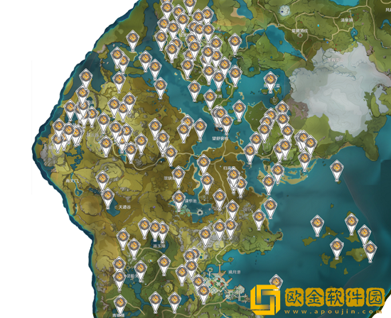 原神岩神瞳一共有多少个 原神岩神瞳位置分布大全