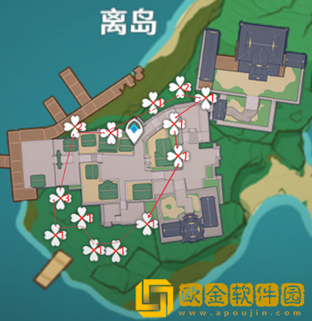 原神稻妻树木采集路线