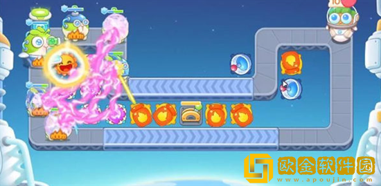 保卫萝卜4太空穿越第53关怎么玩