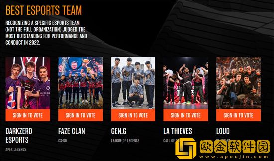 TGA2022年度游戏大奖提名