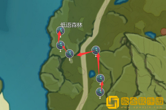 原神小灯草采集位置在哪 原神小灯草采集路线分享