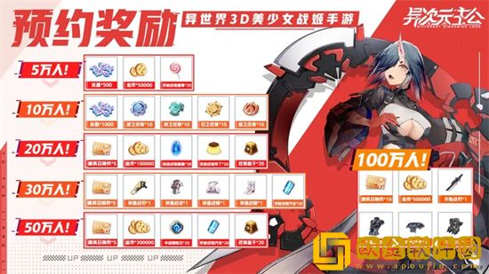 异次元主公预约奖励都有哪些 异次元主公预约奖励介绍