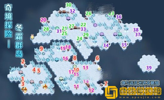 剑与远征冬霜群岛怎么过 剑与远征冬霜群岛线路通关攻略