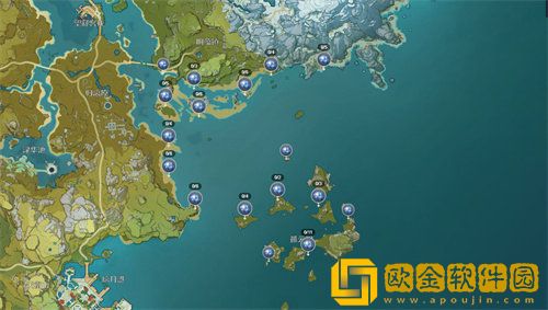 原神星螺在哪里采集 原神星螺分布图一览
