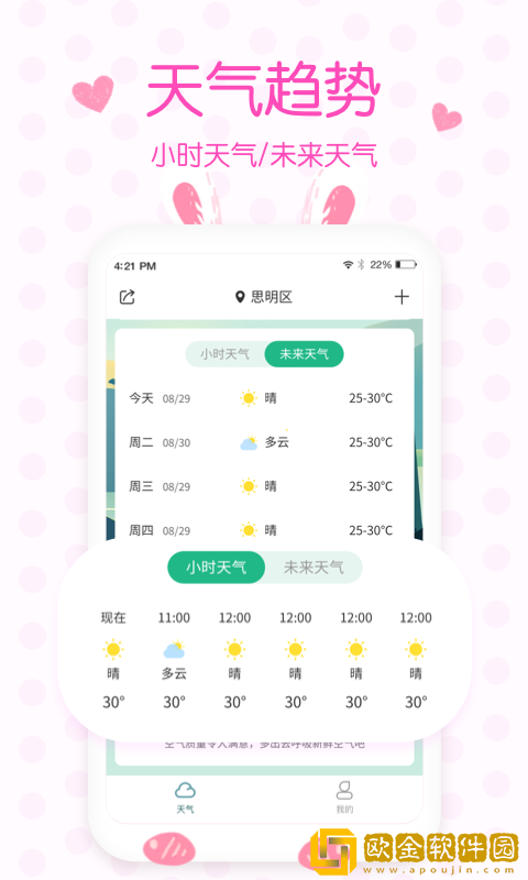 美人实时预报天气