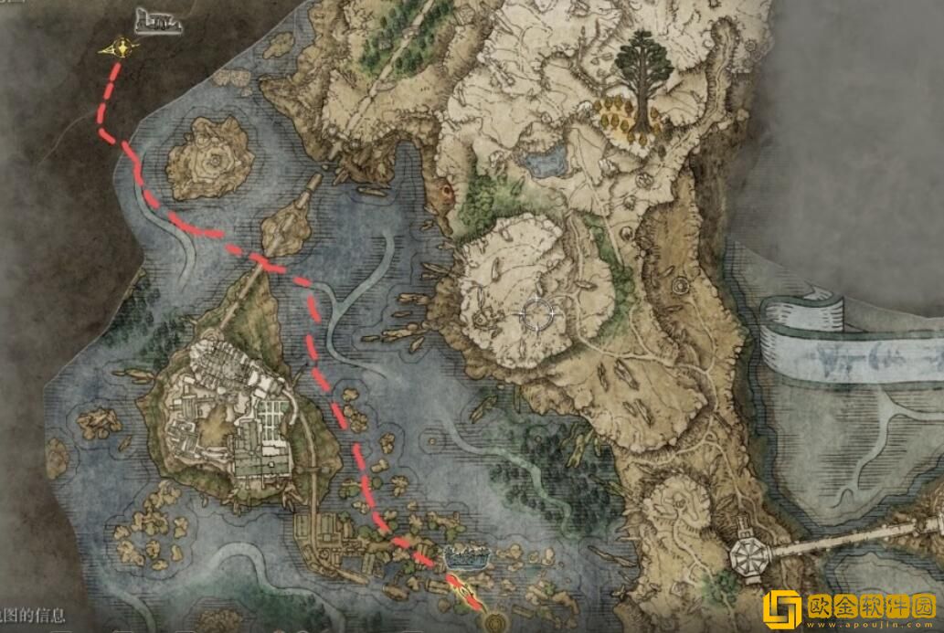 艾尔登法环地图碎片分布