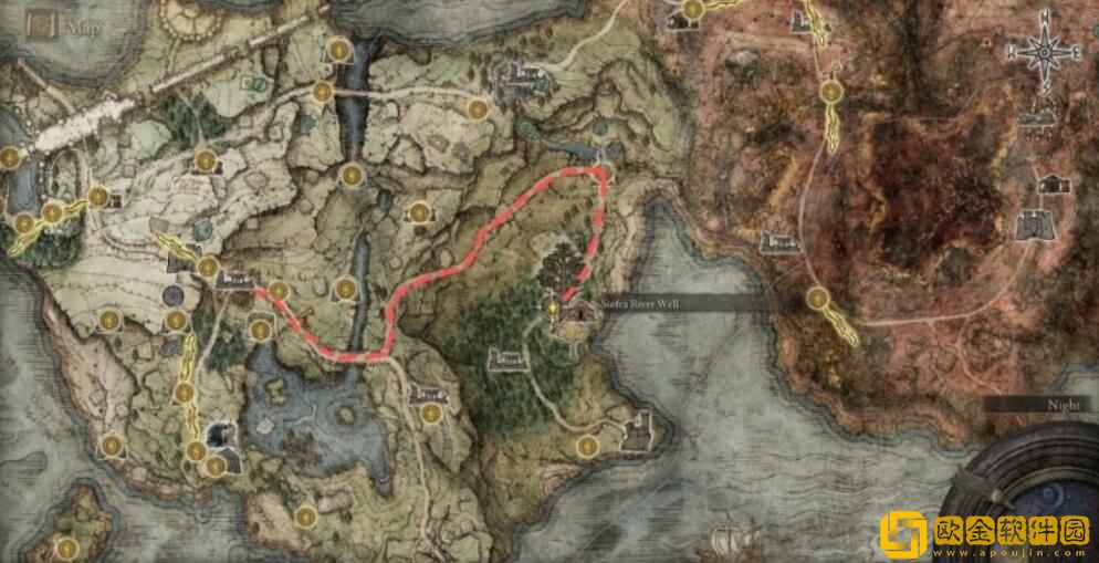 艾尔登法环地图碎片分布