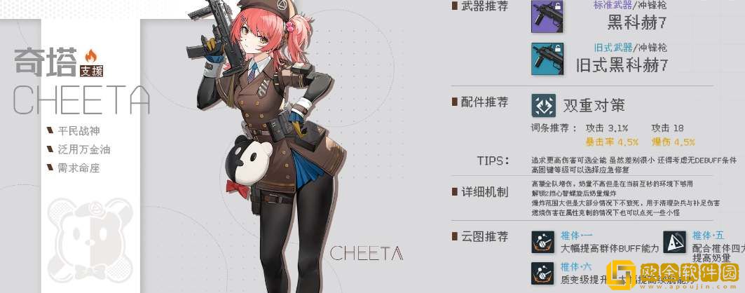 少女前线2追放奇塔值得培养吗-少女前线2追放奇塔培养建议