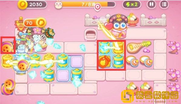 保卫萝卜4秋妃传2关攻略