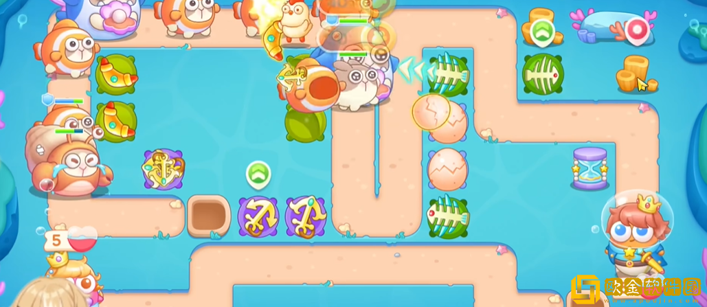 保卫萝卜4海的闺女22关攻略