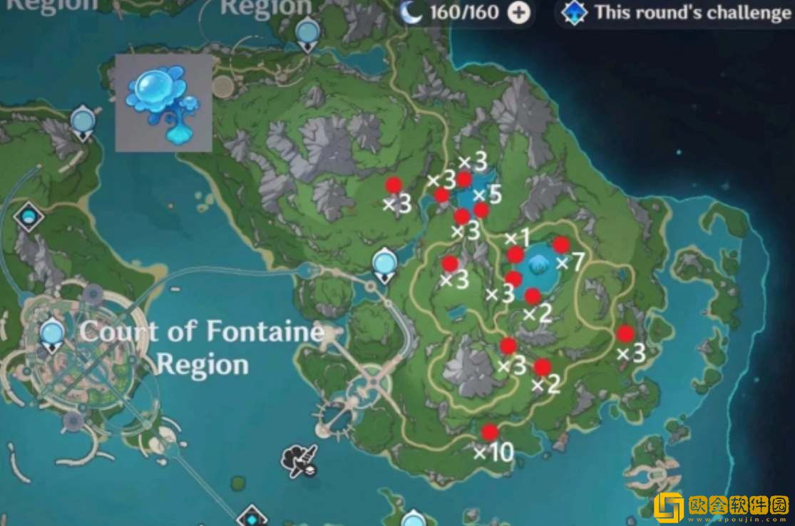 原神湖光铃兰采集分布图一览-原神湖光铃兰采集分布图汇总