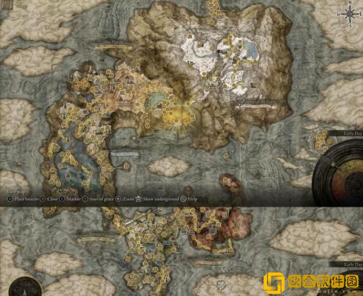 艾尔登法环地图碎片分布