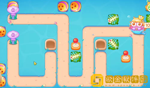 保卫萝卜4海的闺女14关攻略